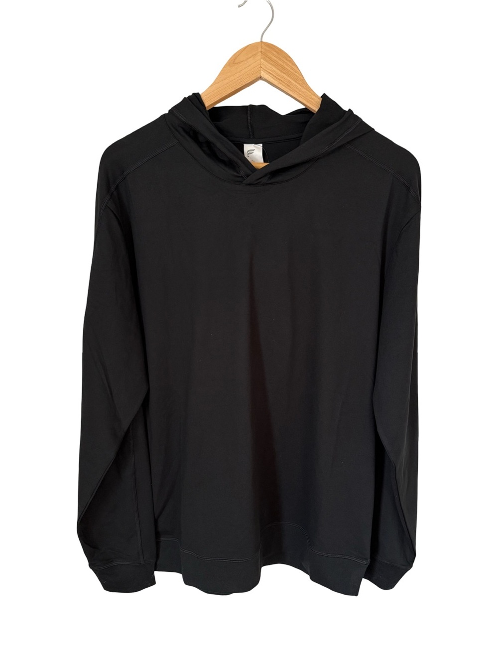 Fabletics Men's Black Cloud Jersey Hoodie NWT Size L - Picture 4 of 6